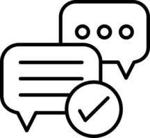 Check Outline Icon vector