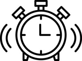 Alarm Outline Icon vector