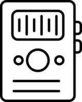 Dictaphone Outline Icon vector