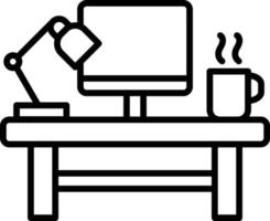 Workspace Outline Icon vector