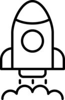 Launch Outline Icon vector