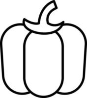 Pepper Outline Icon vector