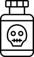 Poisonous Field Outline Icon vector