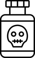Poisonous Field Outline Icon vector