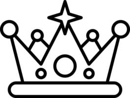 Crown Outline Icon vector