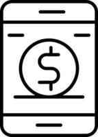 Donation Outline Icon vector