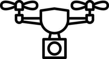 Drone Outline Icon vector