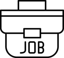 Job Outline Icon vector