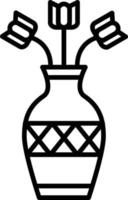 Vase Outline Icon vector