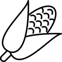 Corn Outline Icon vector