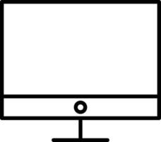Monitor Outline Icon vector