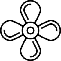 Propeller Outline Icon vector