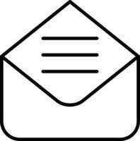 Envelope Outline Icon vector