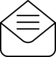 Envelope Outline Icon vector