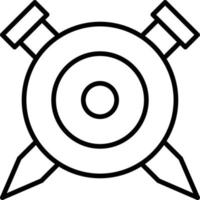 Shield Outline Icon vector