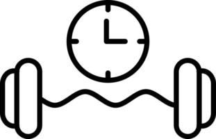 Dumbbell Outline Icon vector