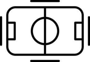 Football Field Outline Icon vector