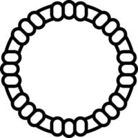 Hula Hoop Outline Icon vector