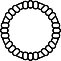 Hula Hoop Outline Icon vector