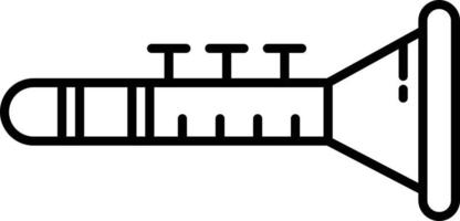 Clarinet Outline Icon vector