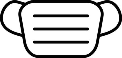 Face Mask Outline Icon vector
