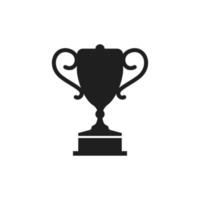 Trophy icon. Trophy Vector design illustration. Trophy symbol of the winner. Trophy icon simple sign.