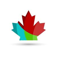 Maple leaf logo. Maple leaf vector design illustration. Maple leaf symbol. Maple leaf logo template.