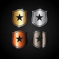 Set of shield icon. Shield guard vector illustration. Shield for security or protection symbol.