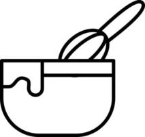 Dough Outline Icon vector