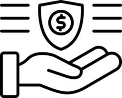 Security Found Outline Icon vector