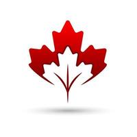 Maple leaf logo. Maple leaf vector design illustration. Maple leaf symbol. Maple leaf logo template.
