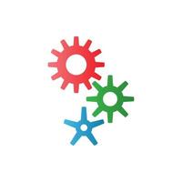 Gear icon. Gear logo. Gear vector illustration. cogwheel symbol.