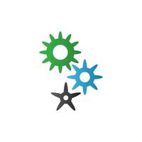 Gear icon. Gear logo. Gear vector illustration. cogwheel symbol.