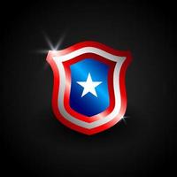 Shield icon. Shield guard vector illustration. Shield for security or protection symbol.