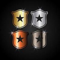 Set of shield icon. Shield guard vector illustration. Shield for security or protection symbol.