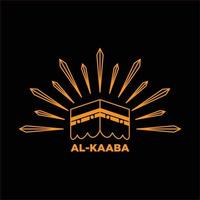 icono de kaaba. ilustración de diseño vectorial kaaba. kaaba símbolo del hajj en la meca. icono de kaaba signo simple. vector