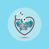 World health day logo. World health day vector illustration. World health day symbol.