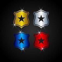 Set of shield icon. Shield guard vector illustration. Shield for security or protection symbol.