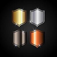 Set of shield icon. Shield guard vector illustration. Shield for security or protection symbol.