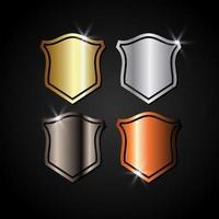 Set of shield icon. Shield guard vector illustration. Shield for security or protection symbol.