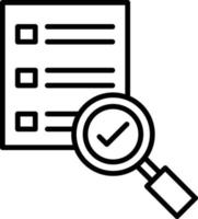 Evaluate Outline Icon vector