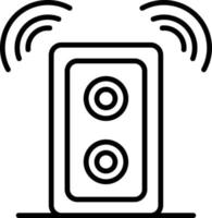 Speaker Outline Icon vector