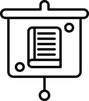 Education Presentation Outline Icon vector