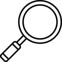 Magnifying Outline Icon vector