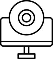 Cd Outline Icon vector