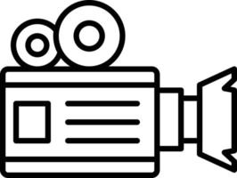 Video Camera Outline Icon vector