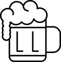 Beer Outline Icon vector