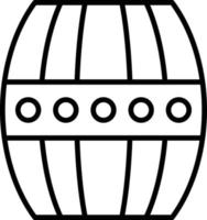 Barrel Outline Icon vector