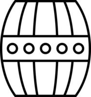 Barrel Outline Icon vector