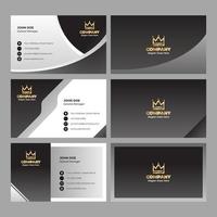 Formal Business Card Design Set vector